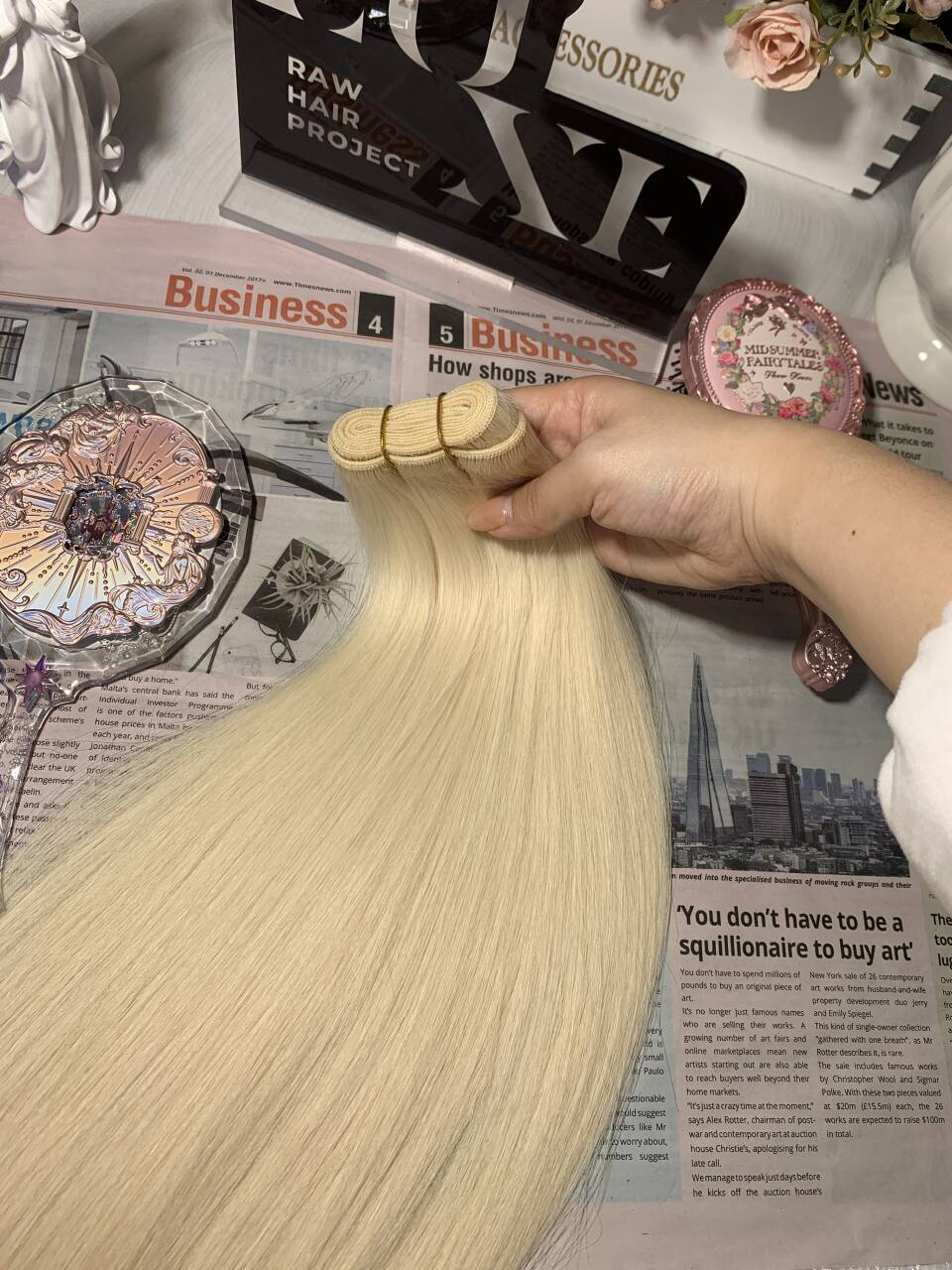 3 Colored Raw Hair Bundle Deals 16" 16" 16"