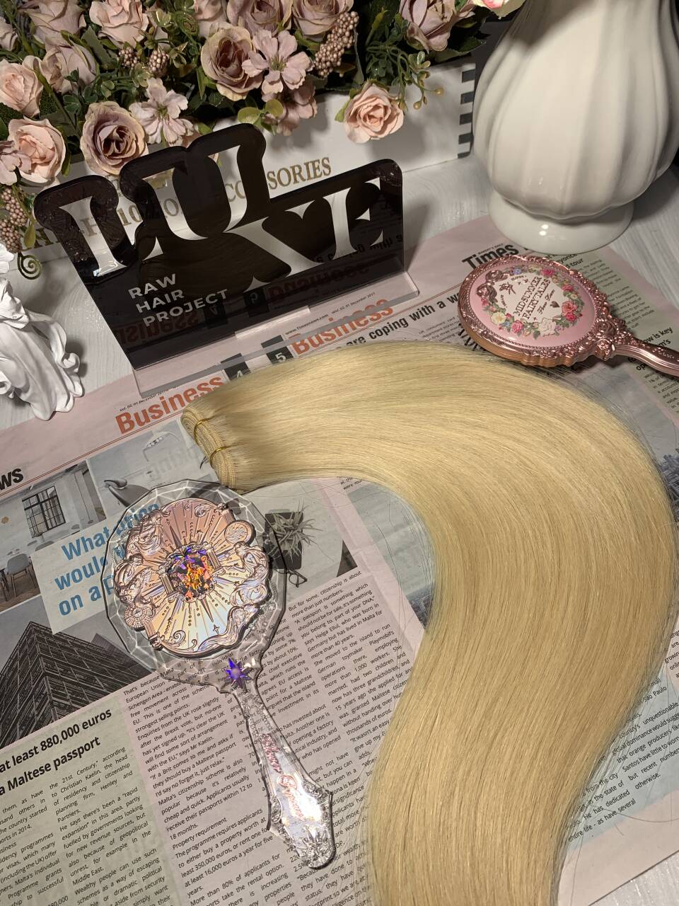 3 Colored Raw Hair Bundle Deals 16" 16" 16"