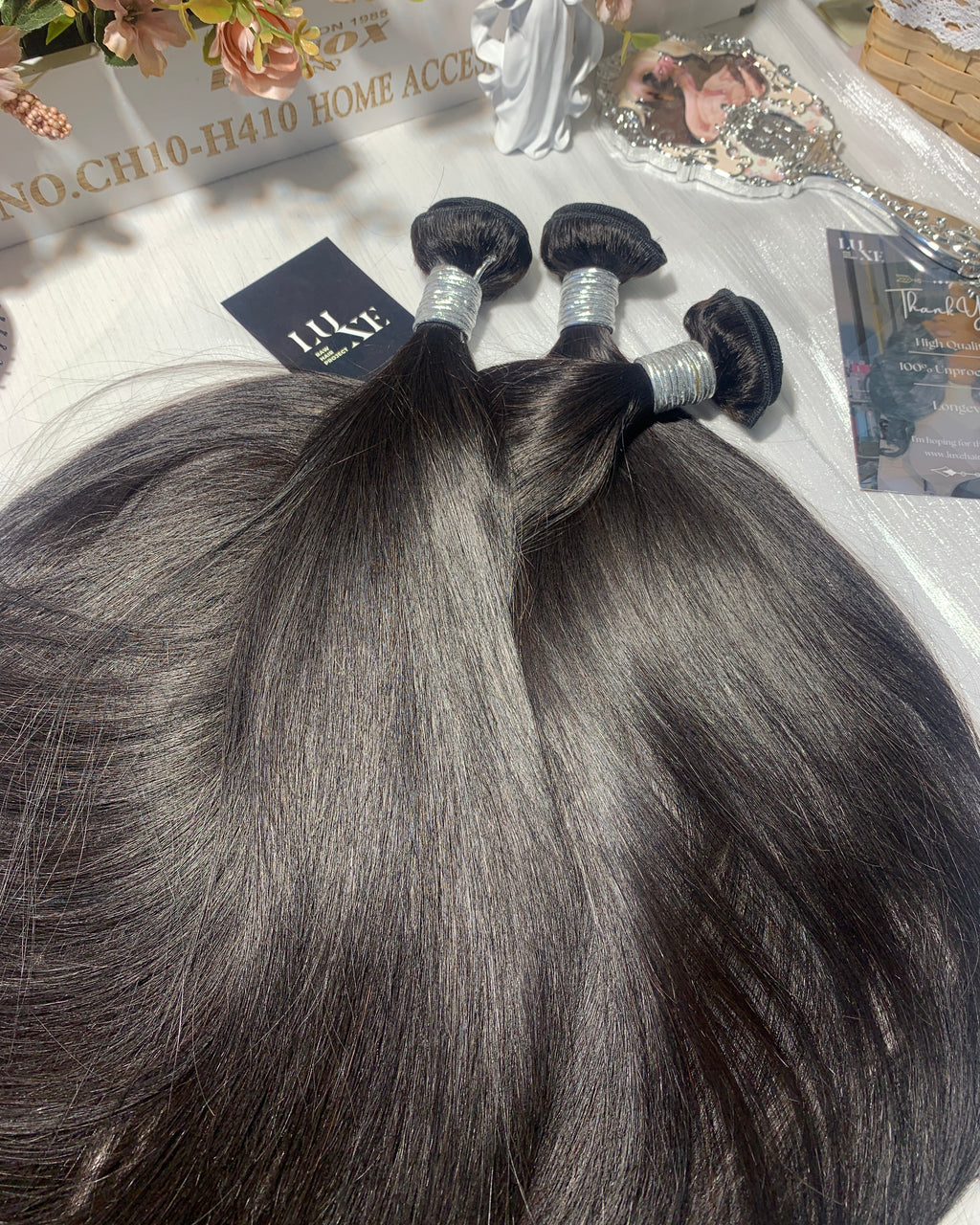 3 Premium Virgin Hair Bundles + FREE HD Closure DEAL