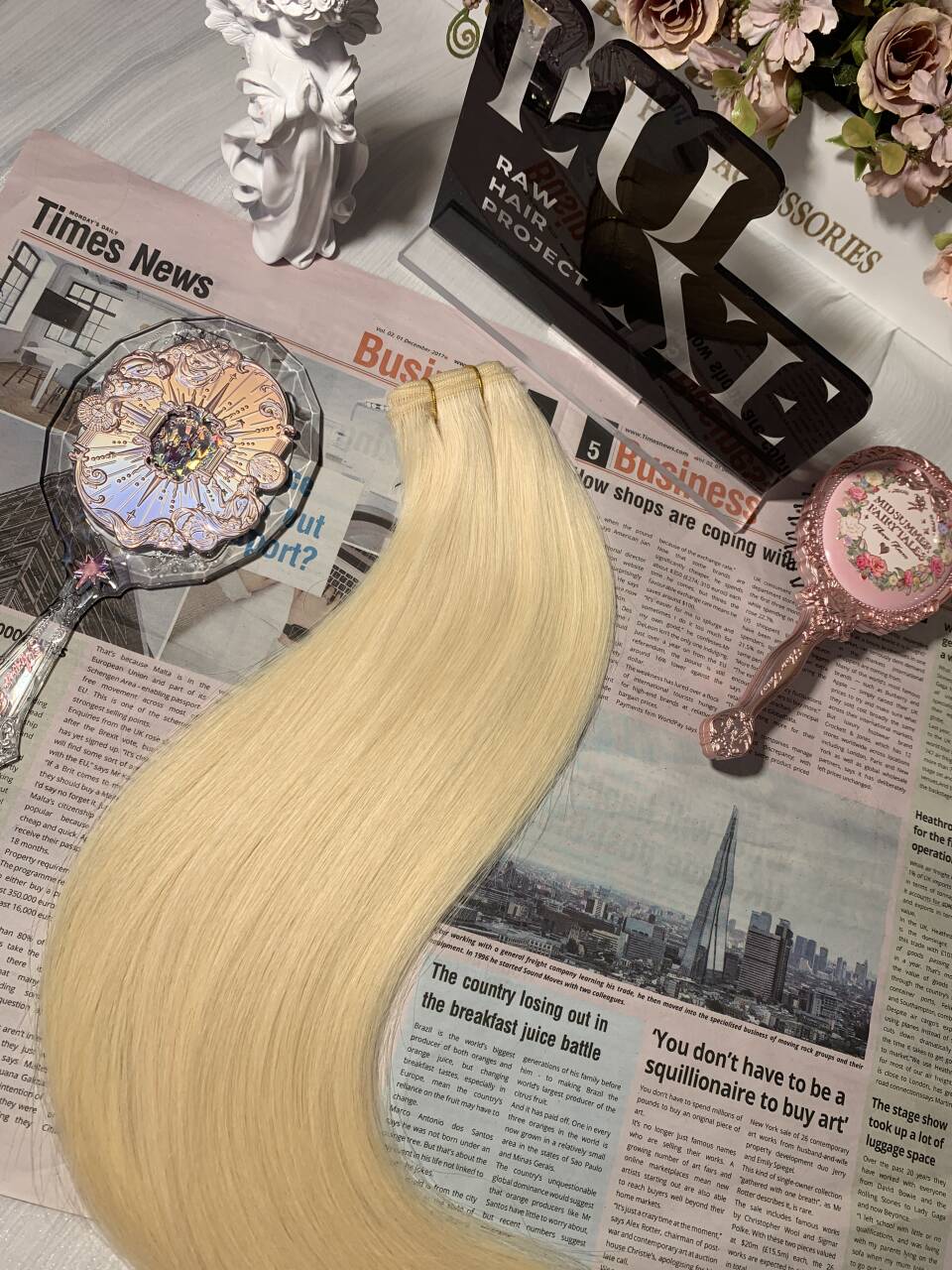3 Colored Raw Hair Bundle Deals 16" 16" 16"