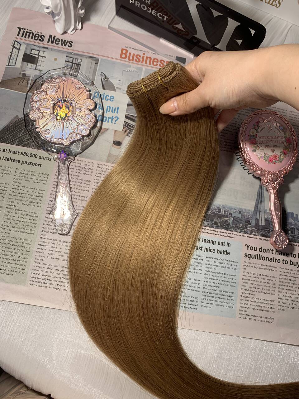 3 Colored Raw Hair Bundle Deals 22" 22" 22"