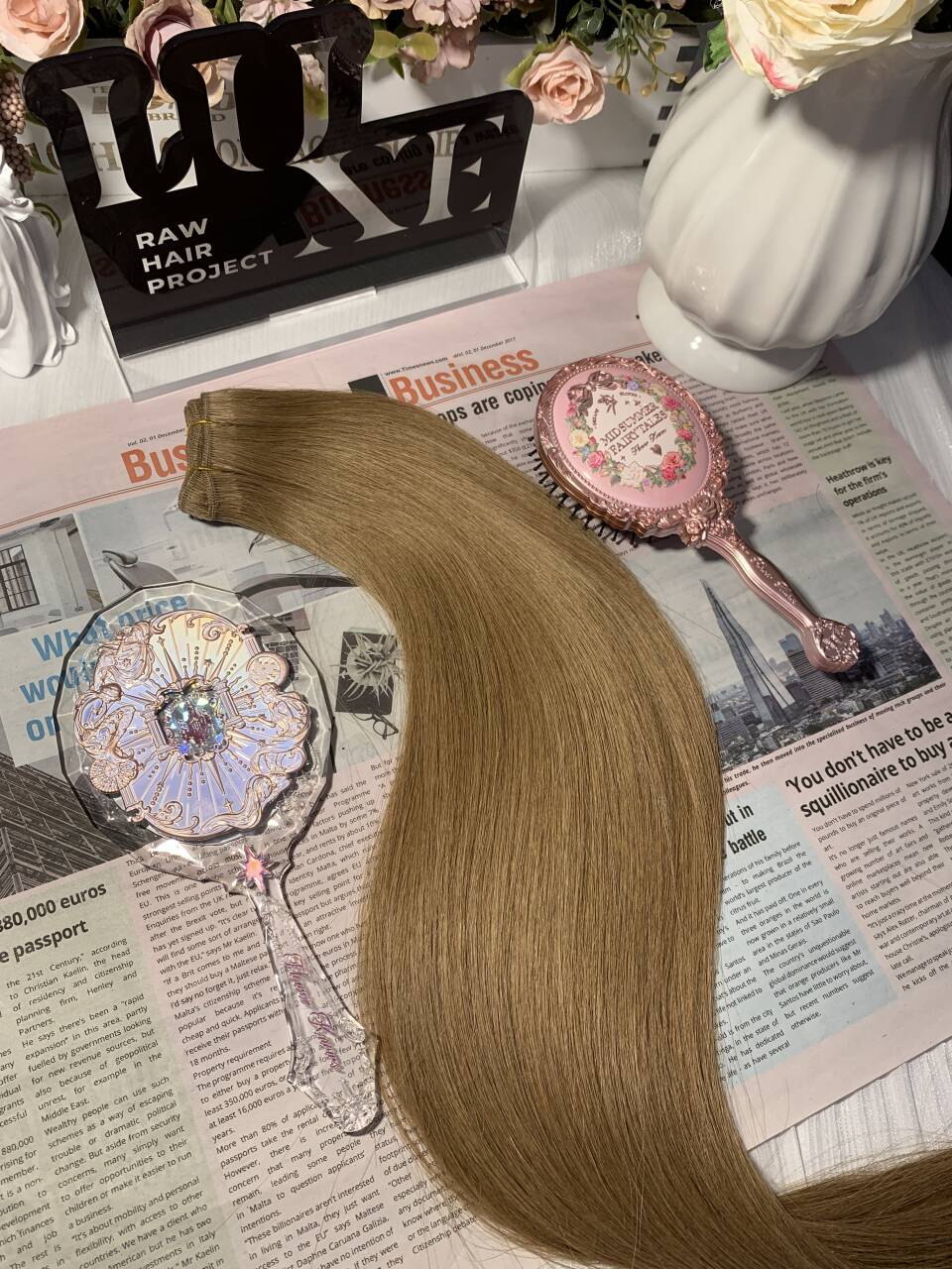 3 Colored Raw Hair Bundle Deals 16" 16" 16"