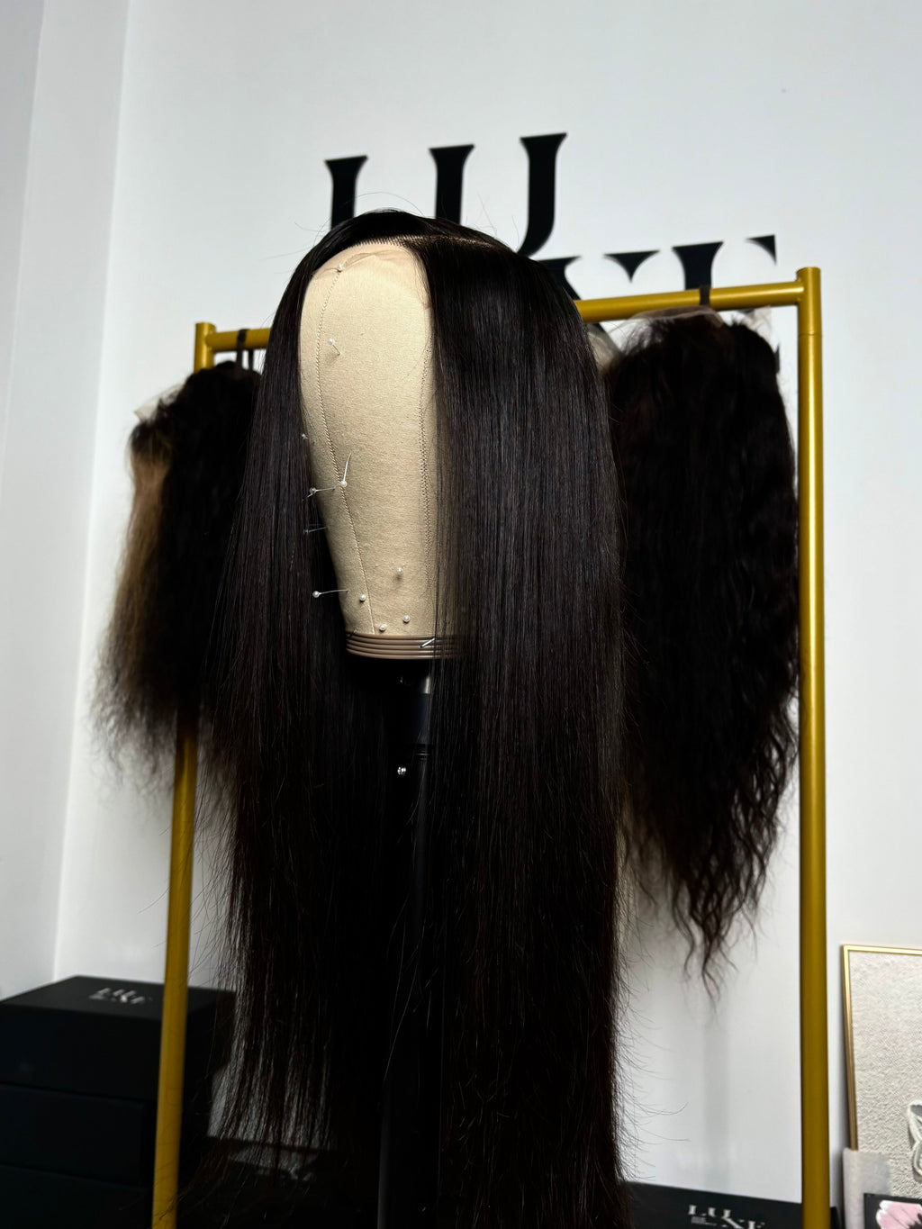 Virgin HD Natural Black Lace Wig 32"40"
