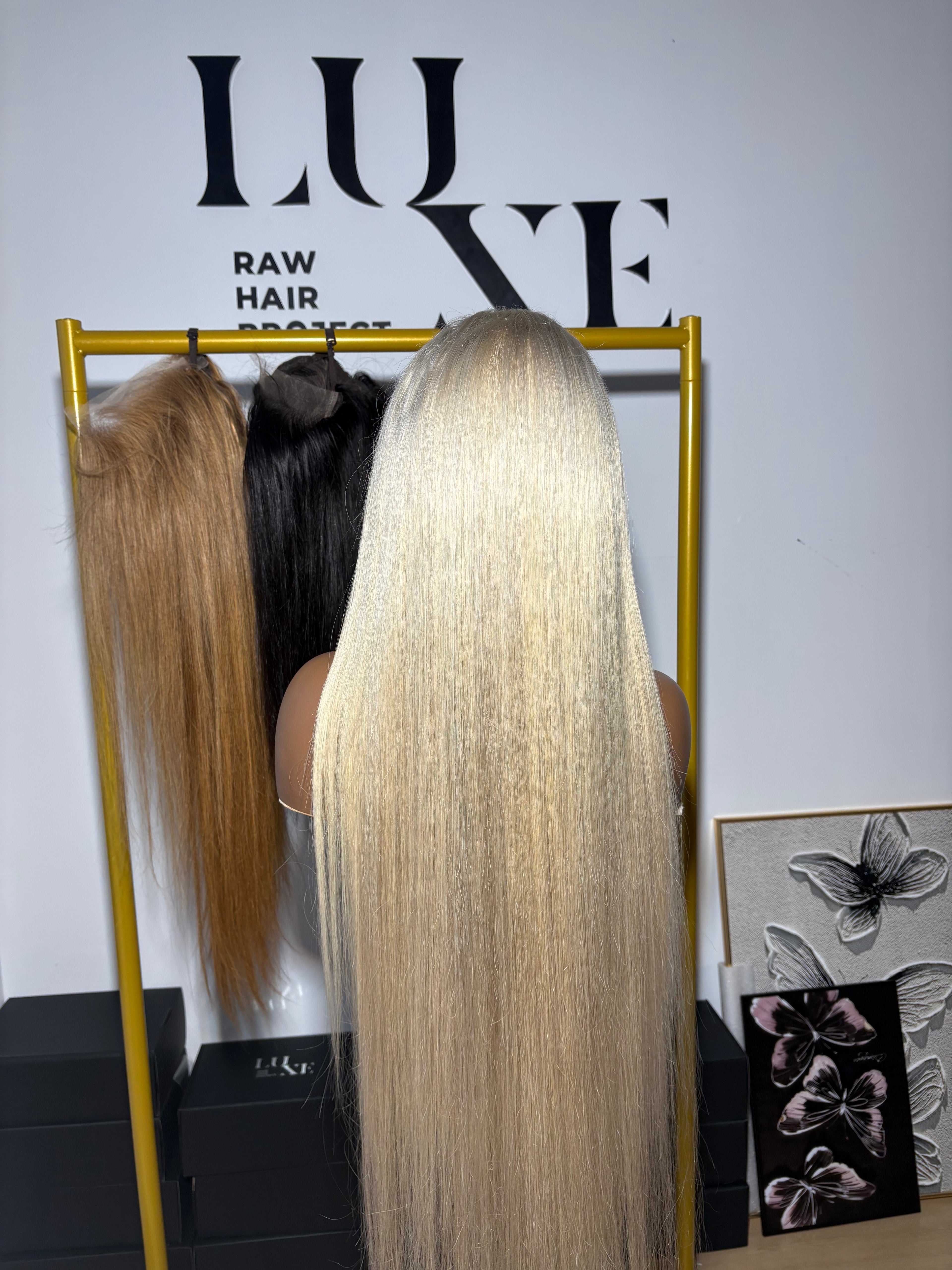 Platinum Colored Lace Frontal Non Customized Transparent Wig