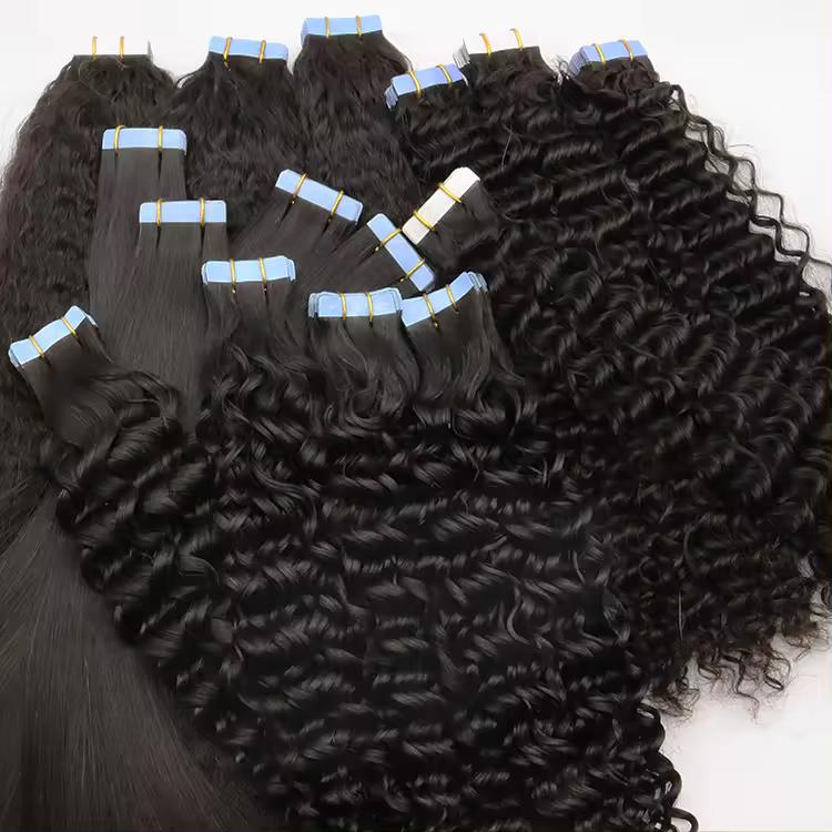 Deep Curly Tape-Ins Natural Black