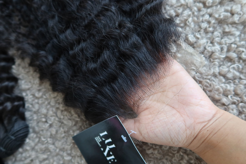 3 Raw Summer Curly Bundles + HD Closure Deal