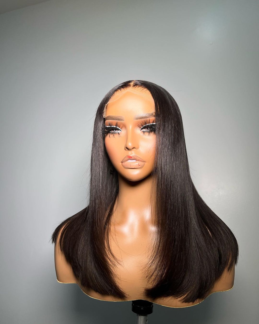 Natural Black Bob Frontal Wig