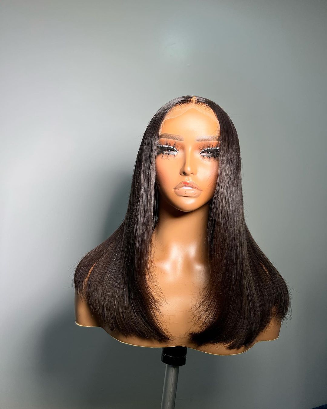 Natural Black Bob Frontal Wig