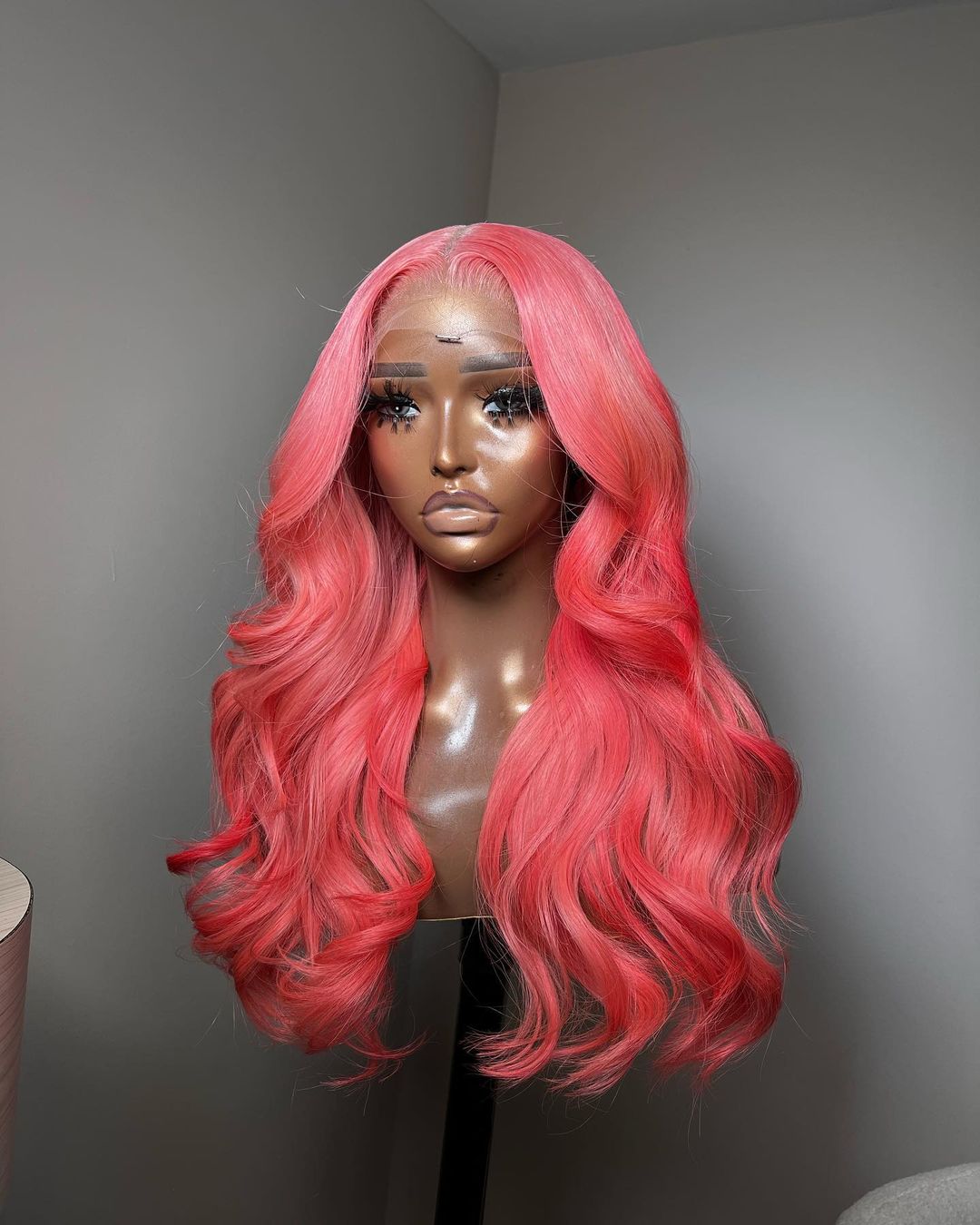 Pink Smoothe Colored Wig