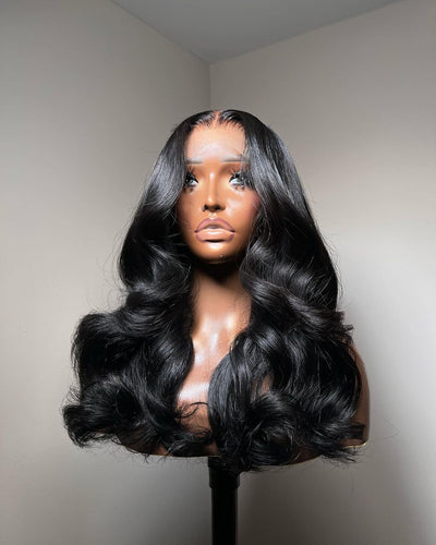 Lace Frontal Wavy Jet Black Wig