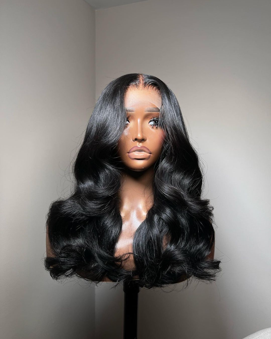 Lace Frontal Wavy Jet Black Wig