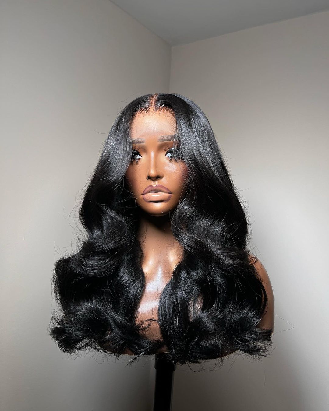 Lace Frontal Wavy Jet Black Wig